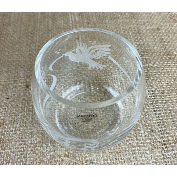 Gorham Crystal Holiday Votives Set of 3 Peace Love - Picture 4 of 8